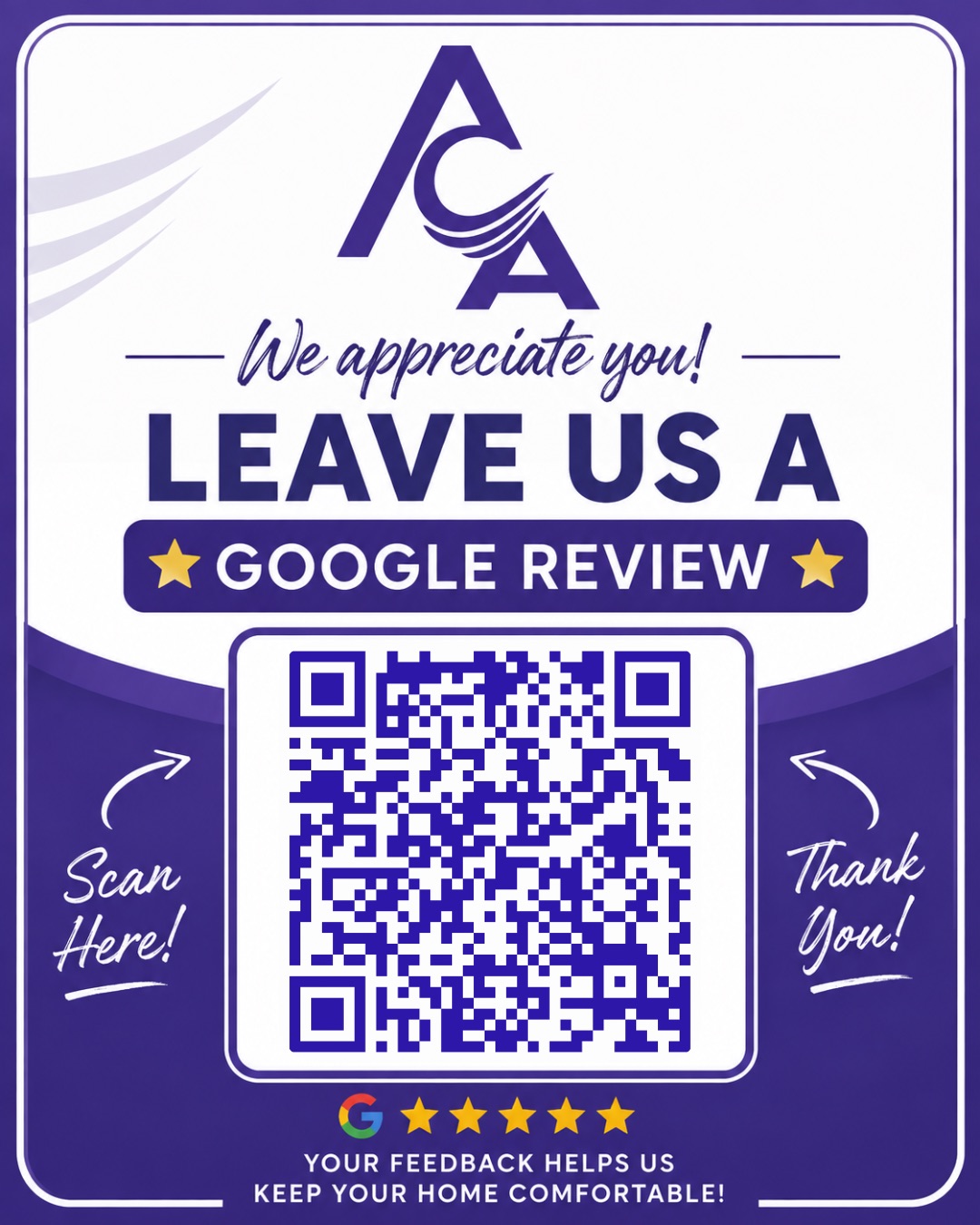 Scan to leave us a Google Review